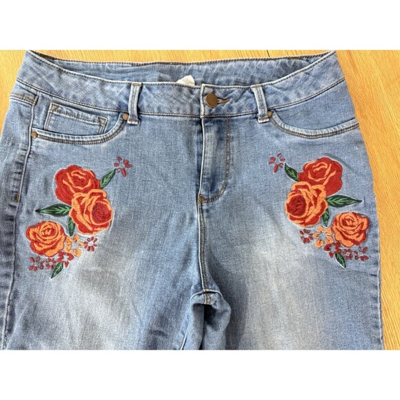 Workshop Republic Womens 8 Western Cowboy Rodeo Rose Embroirer Jeans - Picture 3 of 4